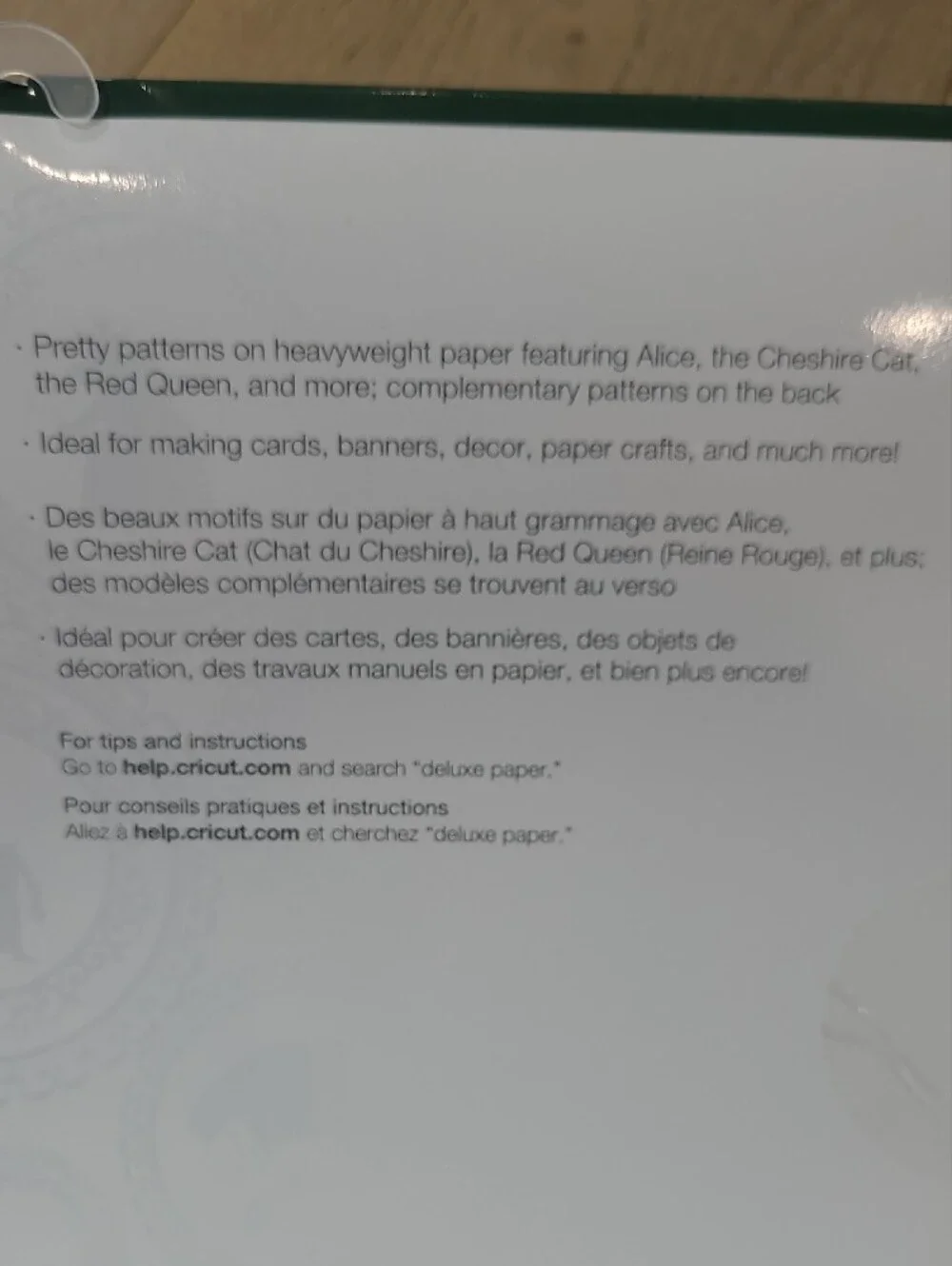 New Cricut Alice in Wonderland Deluxe Paper Pack - 12x12 Heavy Card Stock